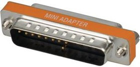 RND 205-01317, Null Modem Adapter, D-Sub 25-Pin Socket / D-Sub 25-Pin Plug