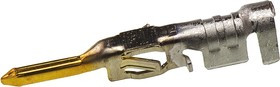 MX-43031-0009, Контакт, "папа", позолота, 0,25-0,5мм2, 24AWG-20AWG, обжим, 5А, 3мм