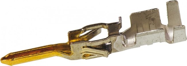 MX-43031-0009, Контакт, "папа", позолота, 0,25-0,5мм2, 24AWG-20AWG, обжим, 5А, 3мм