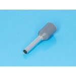 LT10008 (TIC-1.0-8) серый, Наконечник 8мм для обжима многожильн. кабеля 1,0мм² изолированный