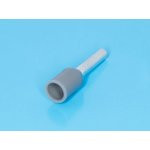 LT10008 (TIC-1.0-8) серый, Наконечник 8мм для обжима многожильн. кабеля 1,0мм² изолированный