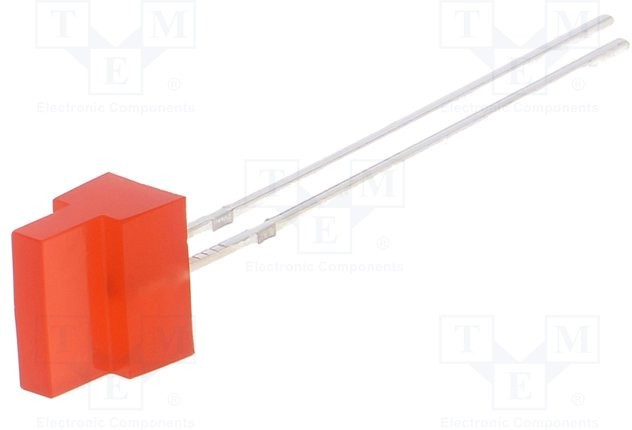 OSR5JA7234B, LED; rectangular; 1.8x7.05mm; red; 150?220mcd; 30°; Front: flat