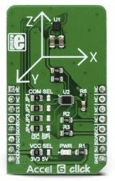 MIKROE-3075, Development Kit Acceleration Sensor for use with Display Orientation, Drop Detection Ap
