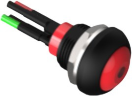 PB6B2FM3M1CAL05Y500, Pushbutton Switches PB OFF/ON FC Red Yllw LED IP68 .5mLHS