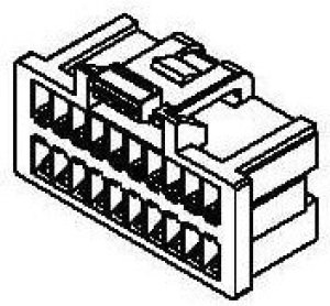 501189-5010, Headers &amp; Wire Housings 50CKT WTB FM HOUSING DUAL ROW