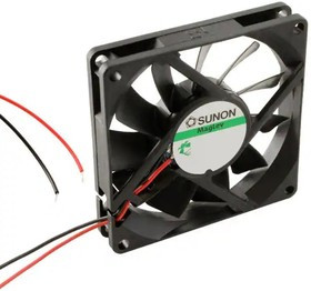 ME80151V3-000U-A99, Вентилятор осевой, 12В DC, 80х80х15мм, подшипник Vapo, 51куб.м/ч, 1.08Вт, 2400об