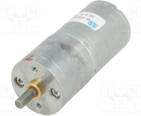 1587, Двигатель: DC, с редуктором, LP, 6ВDC, 2,4А, Ось: D профиль, 99: 1