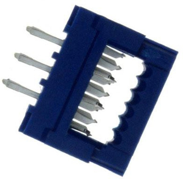 69830-006LF, Переходной разъем; PIN: 6; прямой; IDC,THT; на шлейф; 1,27мм; 1А