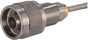 11_N-50-3-51/133_NE, 50 Straight Cable Mount, N Connector, Plug, Coaxial 11_N-50-3-51/133_NE, 50 Straight Cable Mount, N Connector, Plug, Coaxial