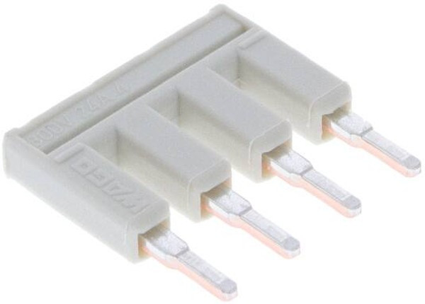 2002-404, 4-конт. перемычка изолированная, св.-серая