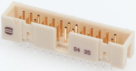 09195146324, SEK 19 Series Straight Through Hole PCB Header, 14 Contact(s), 2.54mm Pitch, 2 Row(s), Shrouded