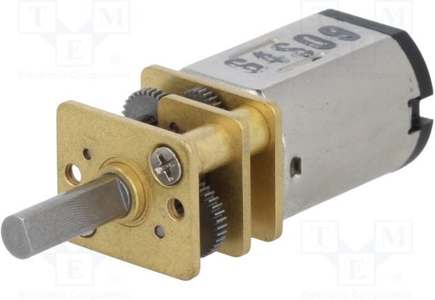 3068, Двигатель: DC, с редуктором, HPCB 6V, 6ВDC, 1,5А, Ось: D профиль