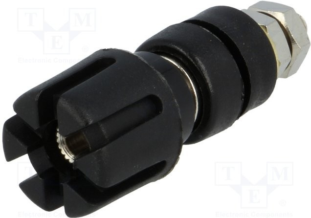 CL159709, Гнездо "банан" 4мм, 30А, 60В DC, длина 48мм, черный, никелированные контакты CL159709, Гнездо "банан" 4мм, 30А, 60В DC, длина 48мм, черный, никелированные контакты