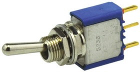 5239CDB, Toggle Switch, PCB Mount, On-Off-On, SPST, PC Terminal Terminal, 20V ac/dc