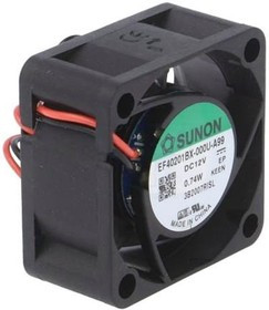 EF40201BX-000U-A99, Axial Fan DC 40x40x20mm 12V 18.4m³/h EF40201BX-000U-A99, Axial Fan DC 40x40x20mm 12V 18.4m³/h