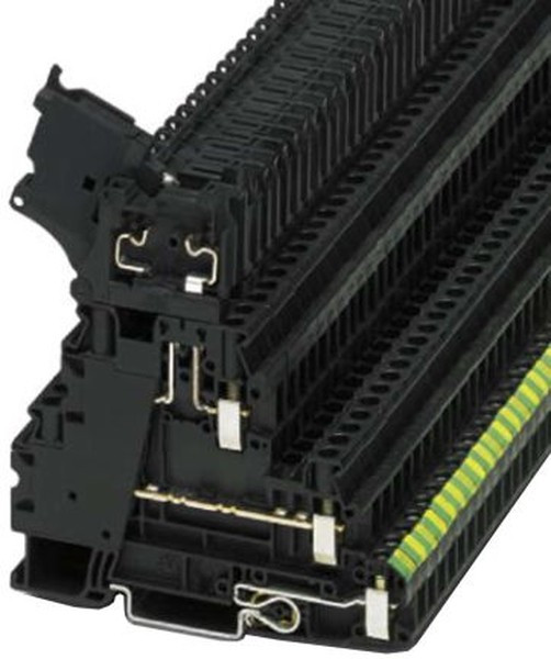 3214321, DIN Rail Terminal Blocks UT 4-PE/L/HESILED 24 (5X20)