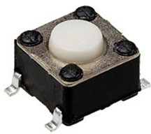 IT-1102W8-160G-G, Кнопка тактильная 6х6х4.3мм 4 pin smd