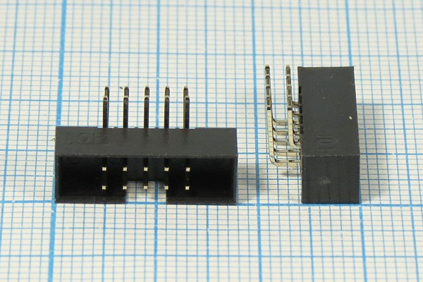 KLS1-202B-10-R-B, Вилка на плату угловая BH2-10R, 10 контактов, 2.0x2.0мм; Q-14878K штек IDC\P2,0x2,0\10P\плат\ угл\KLS1-202B-10-R-B\KLS