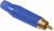 ACPR-BLU, RCA Phono Connectors Diecast SH GLD PLTD CONT COLRD GROM
