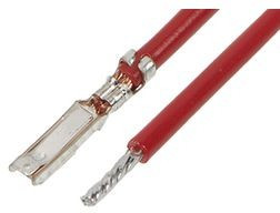 217521-2122, Rectangular Cable Assemblies MIZUP25 F-S LEAD 150mm 0.5mm SQmm RED