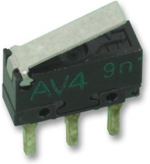AH146261-A, Micro Switch AH1, 100mA, 100mA, 1CO, 0.49N, Hinge Lever AH146261-A, Micro Switch AH1, 100mA, 100mA, 1CO, 0.49N, Hinge Lever