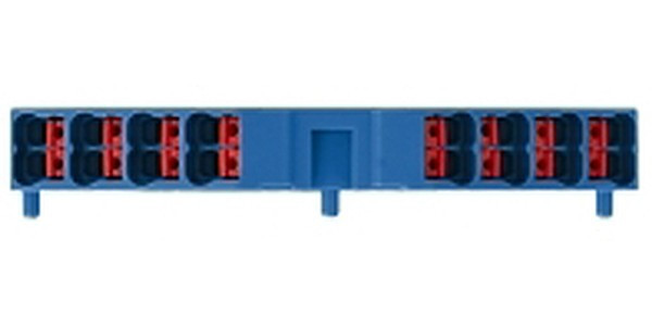 1267900000, P Series Blue DIN Rail Terminal Block, 1.5mm², Quadruple-Level, Push In Termination