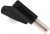 R 941 460 600, Black Male Banana Plug, 4 mm Connector, 30A, 750V ac, Nickel, Tin Plating R 941 460 600, Black Male Banana Plug, 4 mm Connector, 30A, 750V ac, Nickel, Tin Plating
