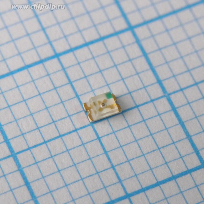 FYLS-0805UGC, Светодиод smd 2х1,25мм/зеленый/570нм/ 40мкд/прозрачный/130°