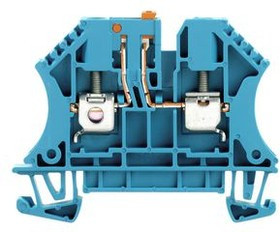 7910190000, Test Disconnect Terminals, Screw, 2 Poles, 400V, 32A, 0.5 ... 4mm², Blue