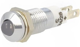 SMQD 08614, Индикат.лампа: LED, выпуклый, 24-28ВDC, Отв: d8,2мм, IP40, металл SMQD 08614, Индикат.лампа: LED, выпуклый, 24-28ВDC, Отв: d8,2мм, IP40, металл