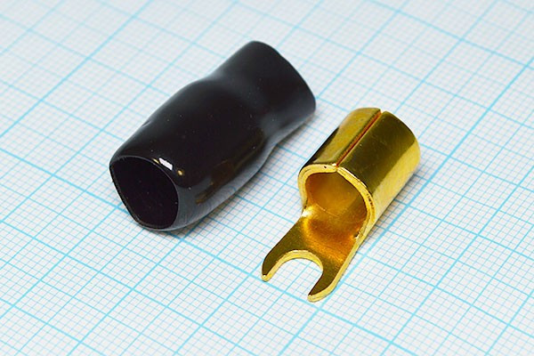 Клемма"U" d 5,3, 16,0S Au, черная