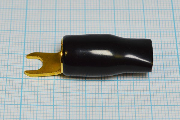 Клемма"U" d 5,3, 16,0S Au, черная