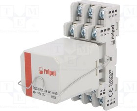 PRUCT201326W110V0, Реле: интерфейсное, 3PDT, Uобмотки: 110ВDC, 16А, 16A/250ВAC, DIN