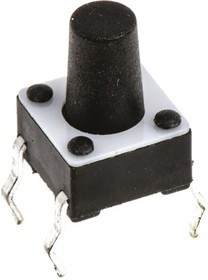 3-1825910-5, Switch Tactile OFF (ON) SPST Round Button PC Pins 0.05A 24VDC 100000Cycles 1.57N Thru-Hole Loose 3-1825910-5, Switch Tactile OFF (ON) SPST Round Button PC Pins 0.05A 24VDC 100000Cycles 1.57N Thru-Hole Loose