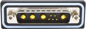 CDFR9W4113L211, Комбинированный разъем D Sub, IP67, NANOOK Series, DB-9W4, Штекер, 9 контакт(-ов)