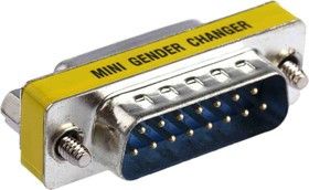 D Sub Adapter Male 15 Way D-Sub to Female 15 Way D-Sub