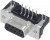 09664526616, D-Sub Standard Connectors DSUB SV FEM SSDP ANG73-254 15P