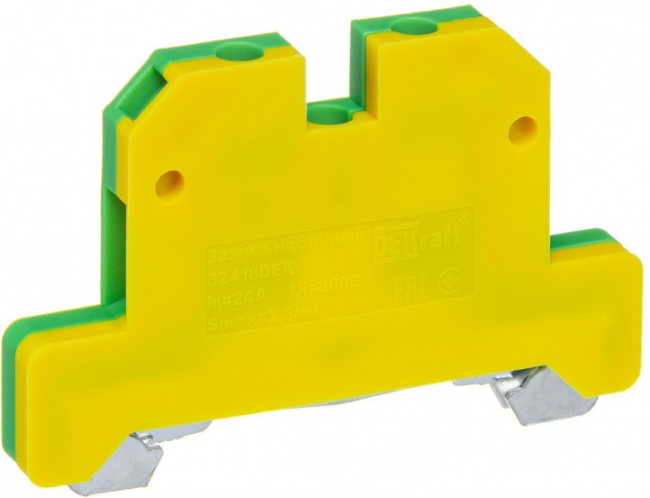 Dekraft Зажим наборный заземляющий 24A 2,5мм2 ЗН-101