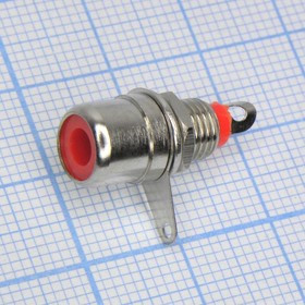 RCA 4010 (2703)R гнездо на блок, Гнездо RCA на блок красный