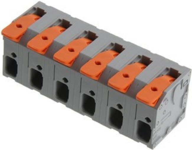 2606-3356, TERMINAL BLOCK, WTB, 6POS, 24-8AWG