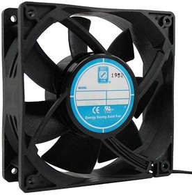 OA109EC-UR-1WBXC, EC Fans EC Axial Fan, Universal Range, 120x120x38mm, 115VAC/230VAC, 133.8CFM, Ball, Lead