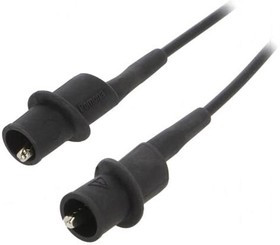 POM-6576-36-0, Измерительный провод; 10А; зажим "крокодил" / зажим "крокодил"