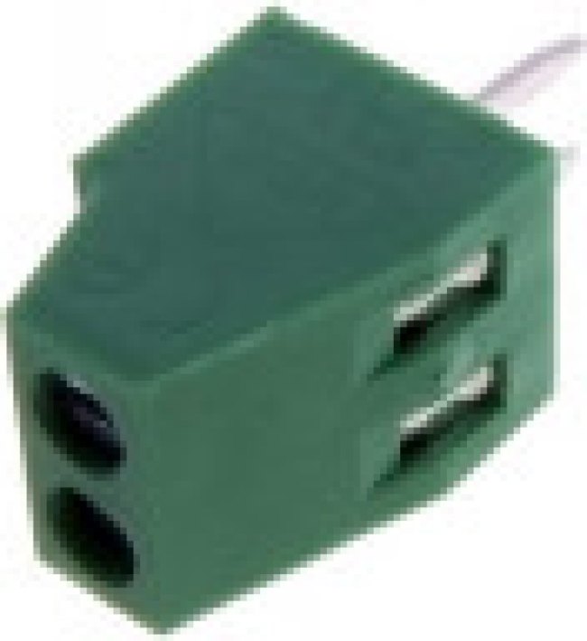 DG308-2.54-02P-14-00A(H), Зажимная рейка для печатных плат, угловой 90°, 2,54мм, на PCB DG308-2.54-02P-14-00A(H), Зажимная рейка для печатных плат, угловой 90°, 2,54мм, на PCB