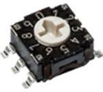 RTE1000V14, Switch DIP N.O./N.C. SP10T 10 Flush Screwdriver 0.1A 30VDC PC Pins 20000Cycles Thru-Hole Box