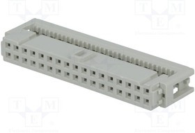 09185346803, Вилка, IDC, "мама", PIN: 34, на шлейф, 1,27мм, Ш.контактов: 2,54мм