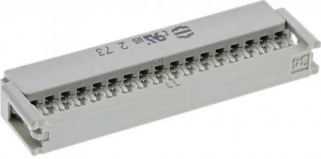 09185346803, Вилка, IDC, "мама", PIN: 34, на шлейф, 1,27мм, Ш.контактов: 2,54мм