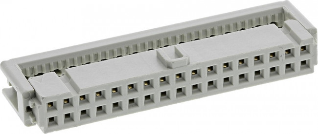 09185346803, Вилка, IDC, "мама", PIN: 34, на шлейф, 1,27мм, Ш.контактов: 2,54мм