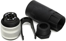 C015 10D006 810 1, Circular DIN Connectors F CABLE CONN 6+PE