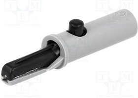 AK10SW, Зажим "крокодил"; 6А; 60ВDC; черный; Диап.захвата: макс.7,5мм