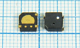 Зуммер магнитоэлектрический без генератора, 5.0x 5.0x2.0, напряжение 3.0В, сопротивление 12 Ом, част